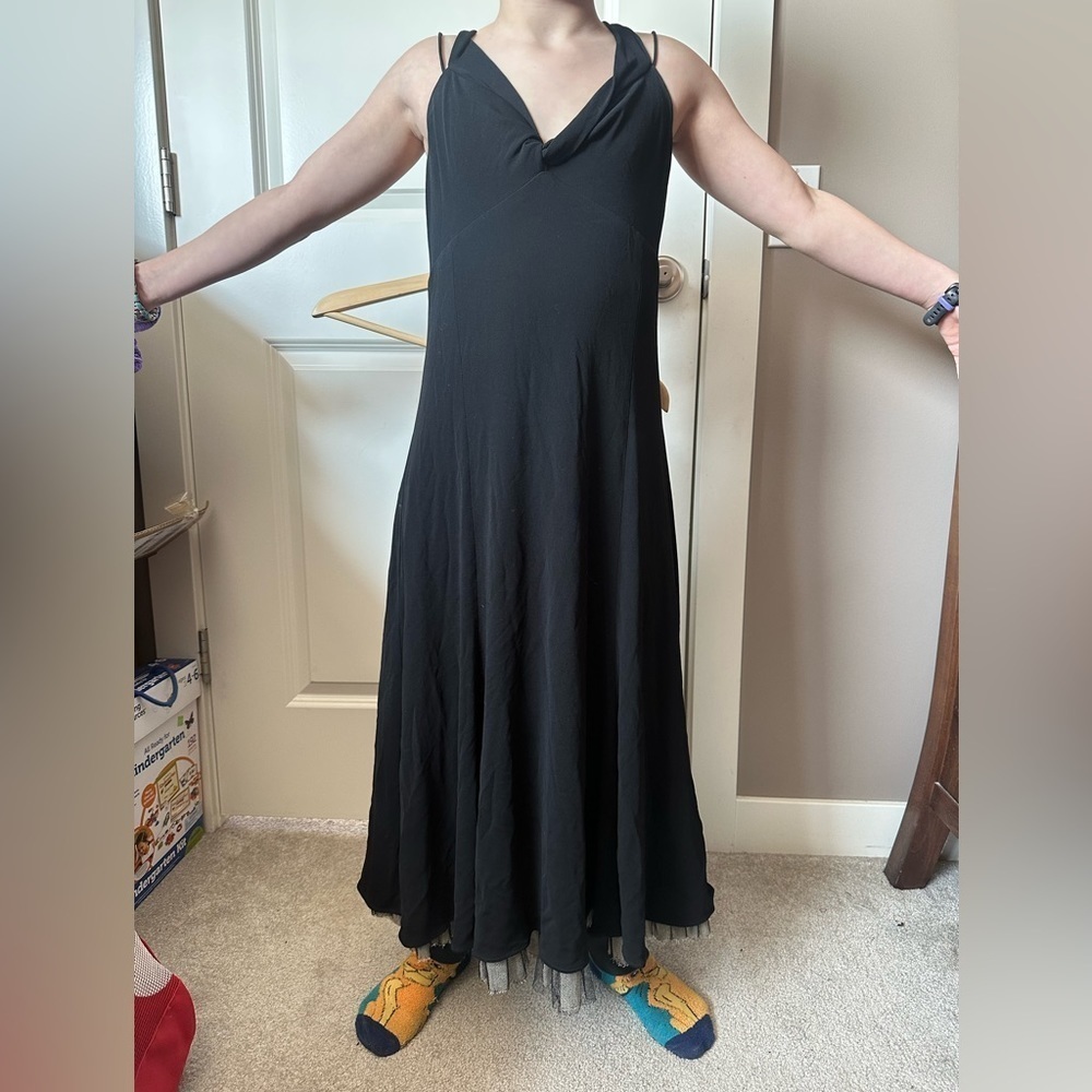 Gorgeous Black Lida Baday cocktail Dress size small